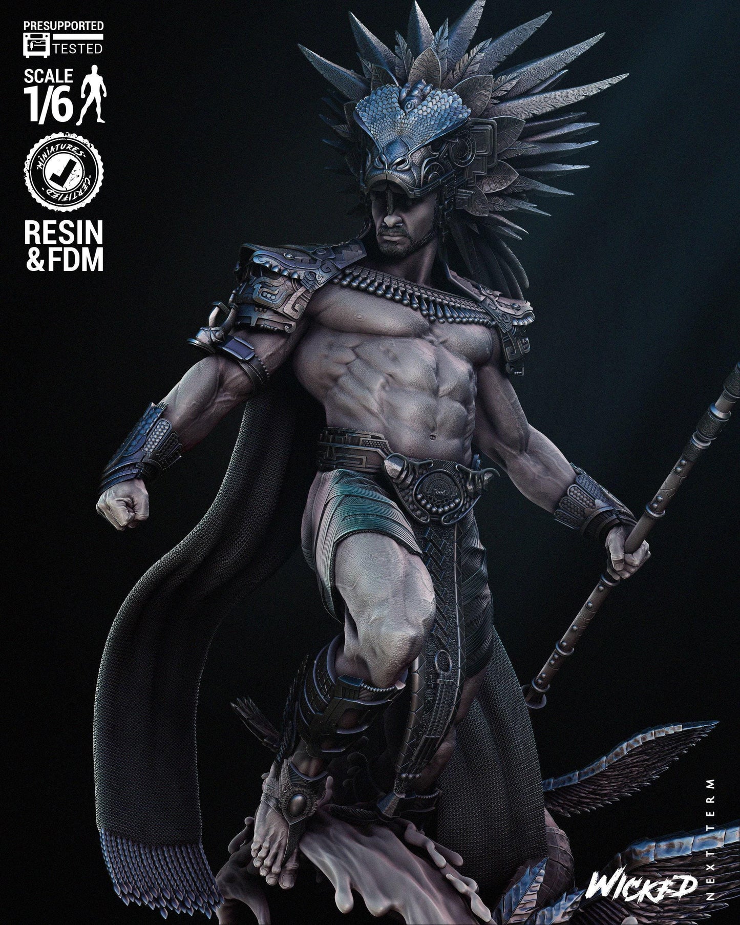 Namor 3D Printed Collectible Figure - Hand Painted or Unpainted Resin Marvel Statue
