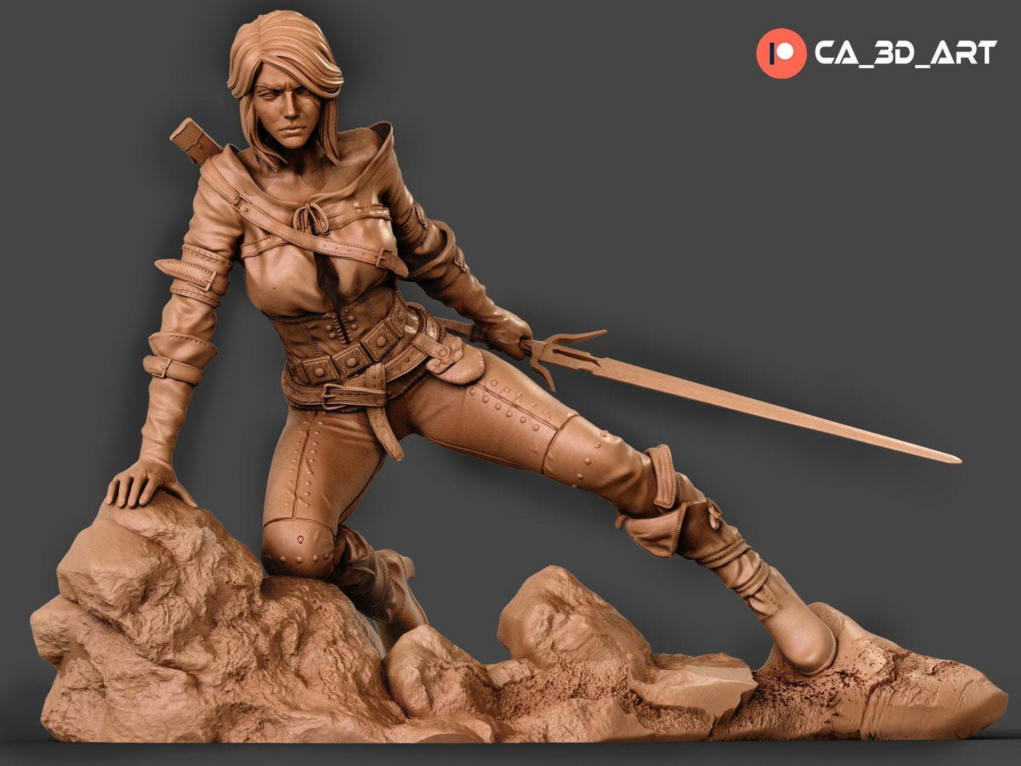 Ciri (The Witcher) Collectible Resin Statue – Painted or Unpainted NSFW Model Kit for Fans
