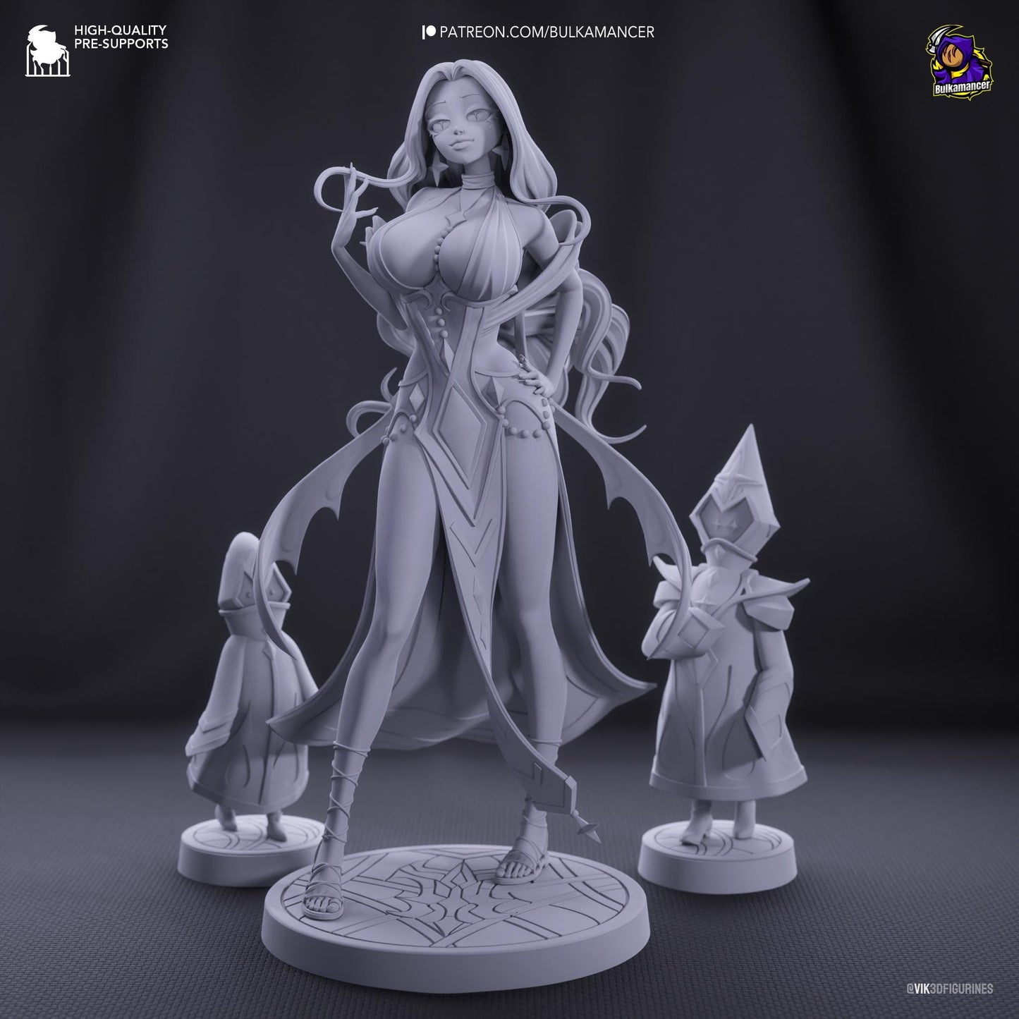 a figurine of a woman and two children