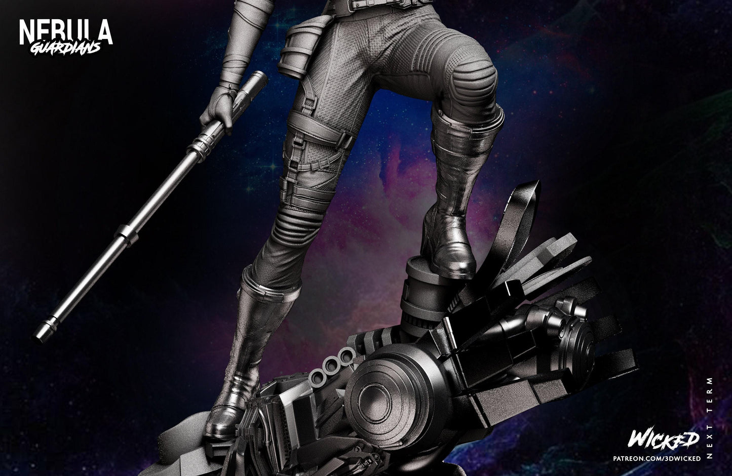 Nebula Collectible Resin Statue – Painted or Unpainted Model Kit for Marvel Fans