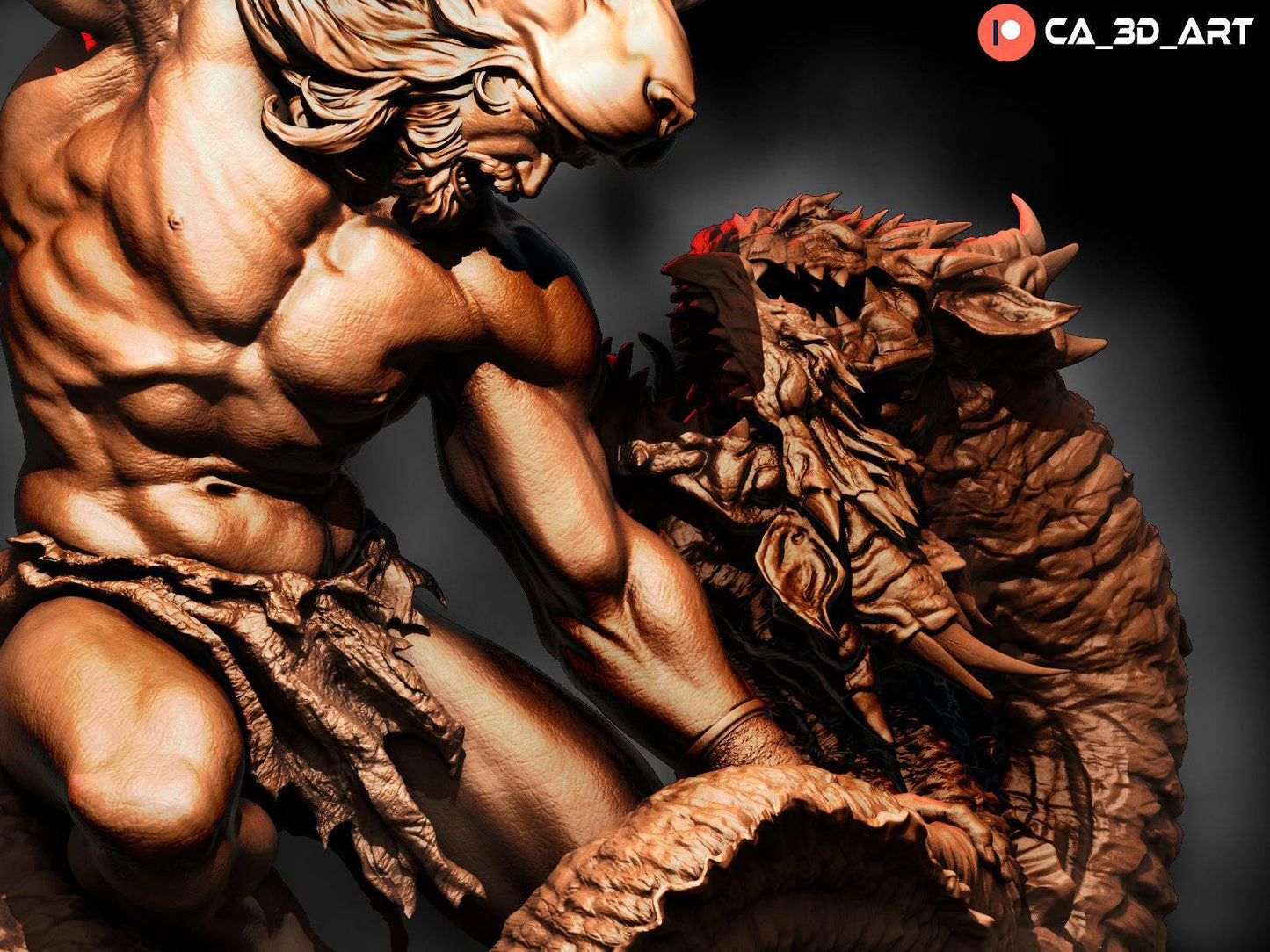 Mythic Might: Hercules Collectible 3D Printed Resin Miniature – Greek Hero