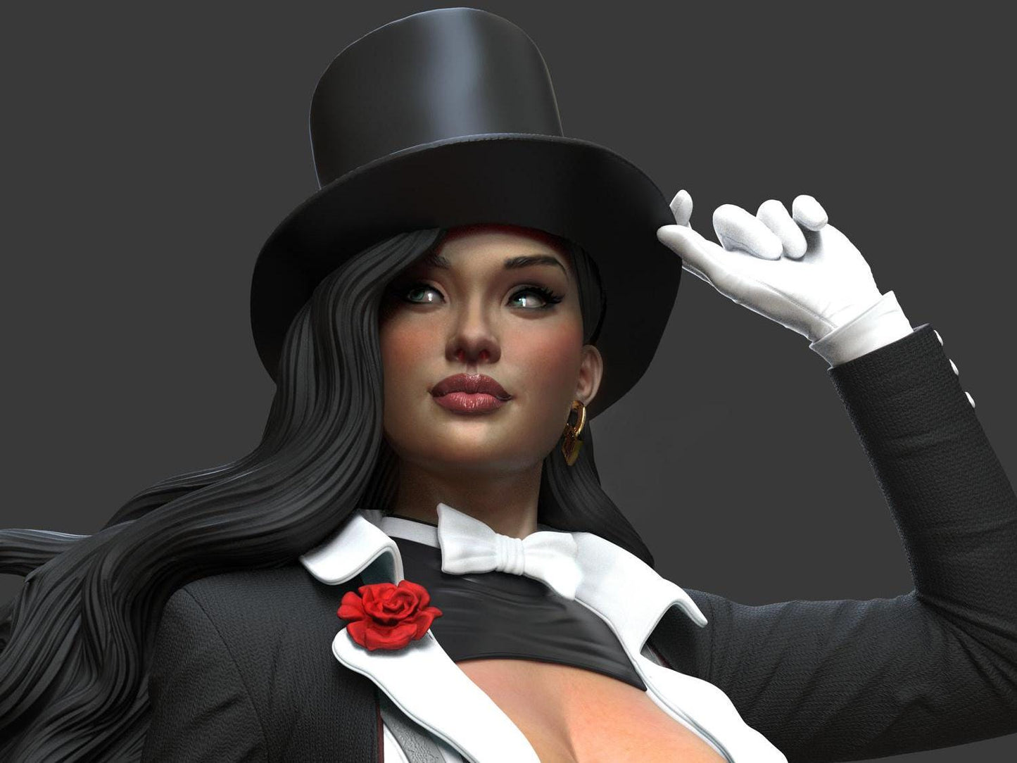 Zatanna 3D Print Fanart Collectible Figure | DC Comics Inspired Resin Statue | Hand Painted or Unpainted