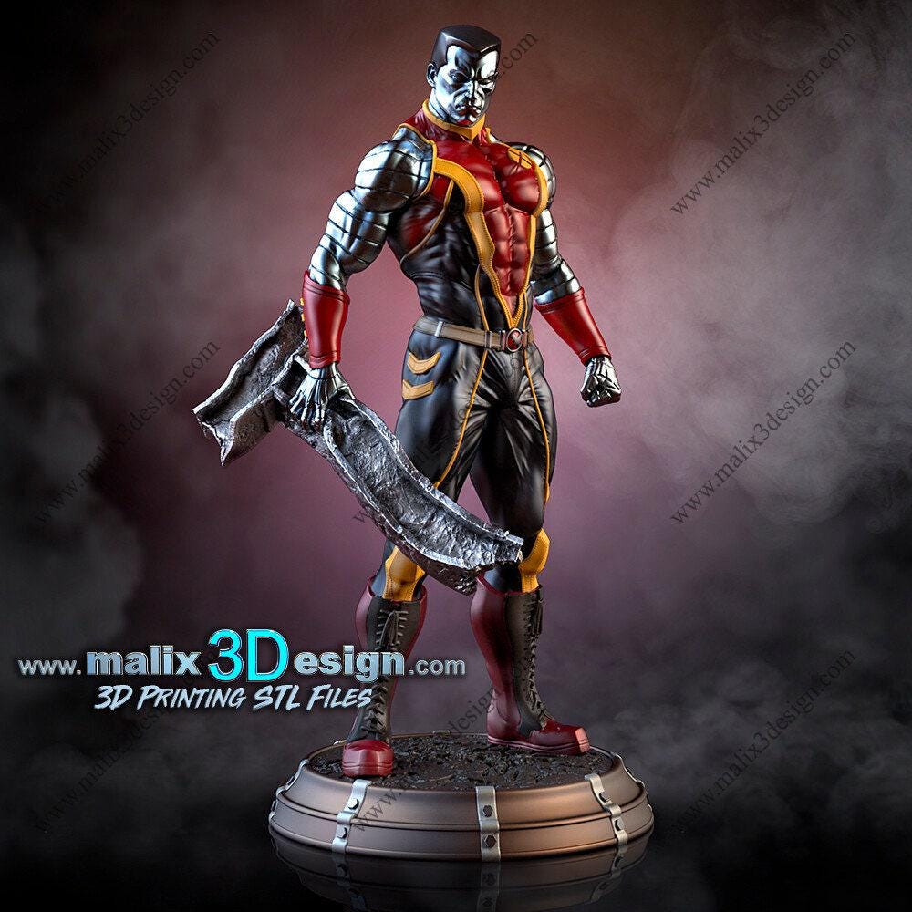 Mighty Colossus 3D Printed Resin Statue: Iconic Marvel X-Men Hero Fan Art Collectible Figure