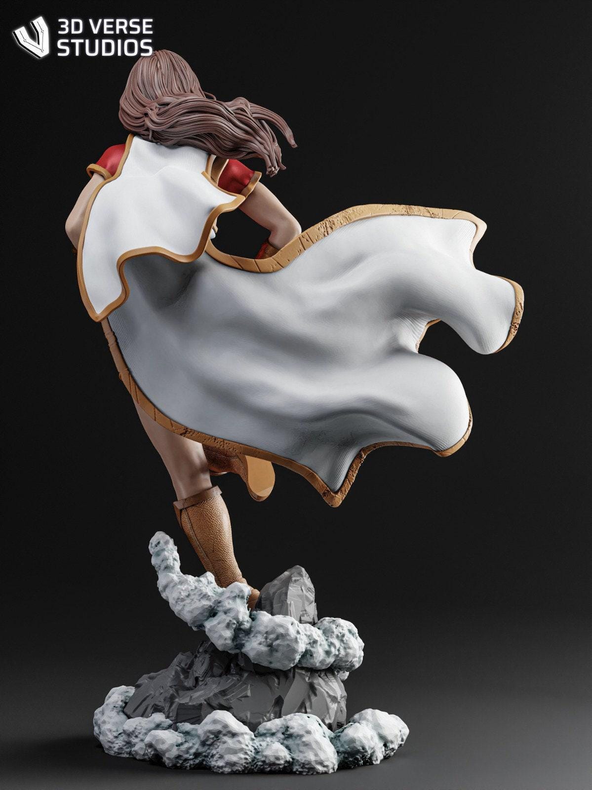 Empowering Justice: Female Shazam 3D Printed Collectible – Heroic Statue for DC Fans
