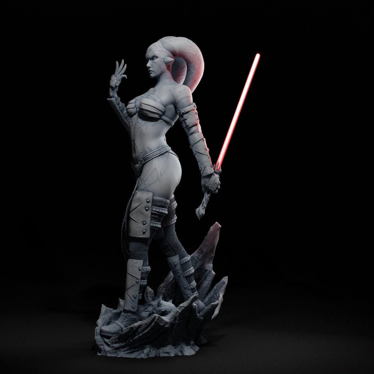 Darth Talon 3D Printed Collectible Statue - Sith Lady Twi'lek Figure from Star Wars Legacy"