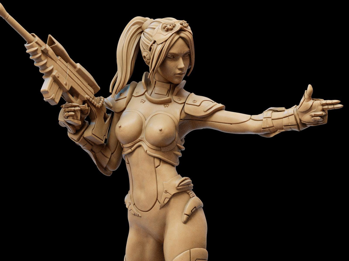 Precision Perfect: Nova Sniper 3D Print Collectible Figurine – Elite Sci-Fi Resin Display Piece