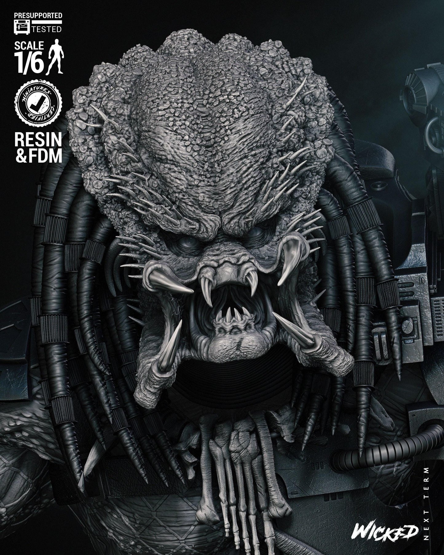 Hunter's Prey: Predator 3D Print Collectible – Iconic Sci-Fi Figure for Movie Fans