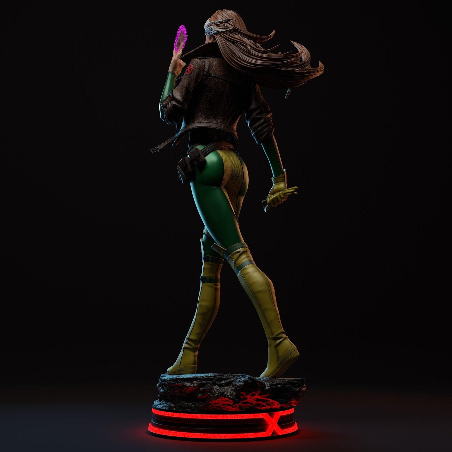 Rogue X-Men 3D Printed Collectible Statue: Iconic Mutant Hero Figure for Marvel Fans!