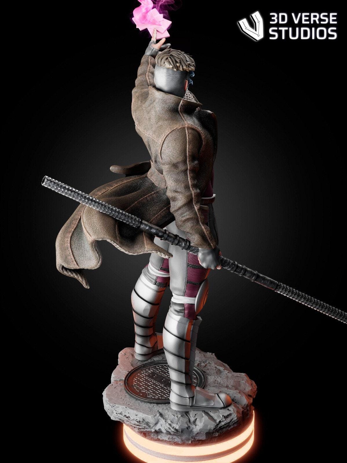 Gambit 3D Printed Collectible Statue: Unleash the X-Men's Cajun Charm – Epic Marvel Figure for Fans