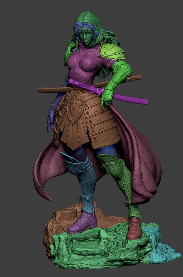 Unleash the Warrior: Exquisite Samurai Wonder Woman Statue – Premium DC Comics Collectible Figure
