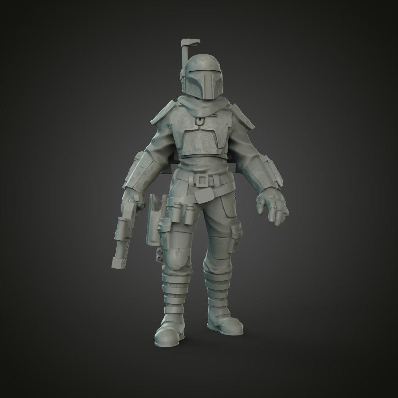 Cobb Bounty Hunter Fanart 3D Print Collectible Resin Miniature Star War Statue Figure