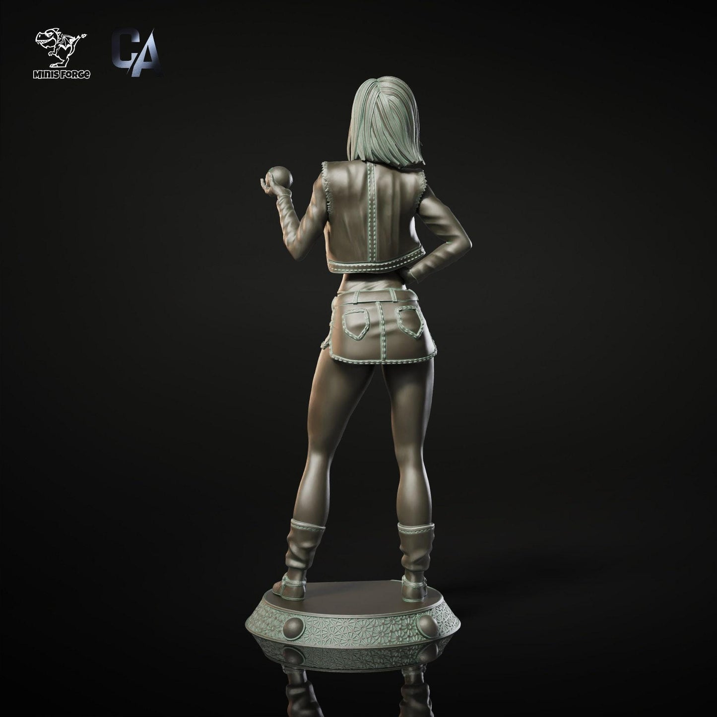 Android 18: Powerful 3D Printed Statue Fan Art Collectible - Dragon Ball Z