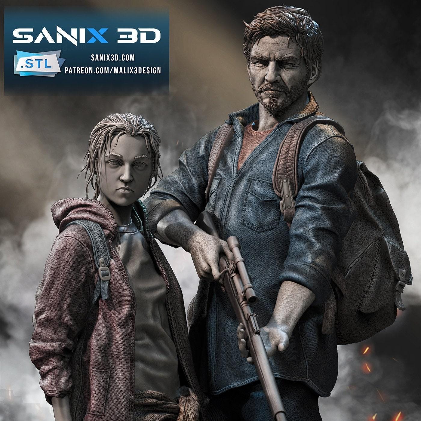 Epic Joel & Ellie Collectible Statue: The Last of Us Premium Resin Figure – A Must-Have Gaming Art Piece