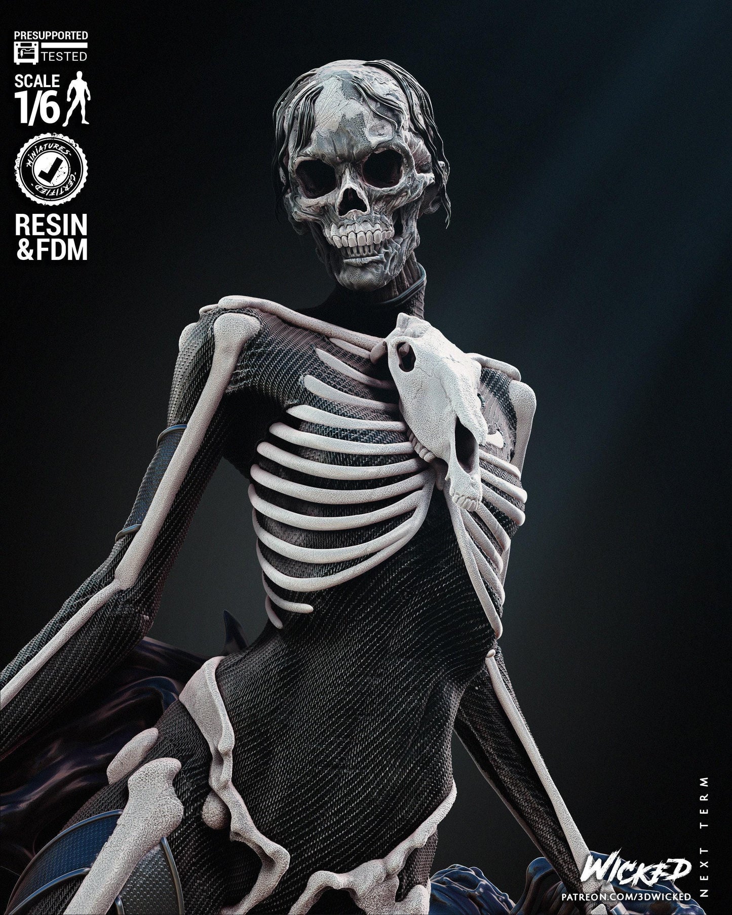 Famine Marvel 3D Print Collectible Figure - High-Quality Hand Painted or Unpainted Miniature