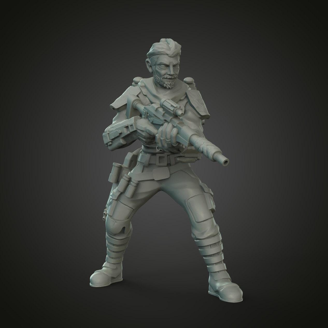 Cobb Bounty Hunter Fanart 3D Print Collectible Resin Miniature Star War Statue Figure