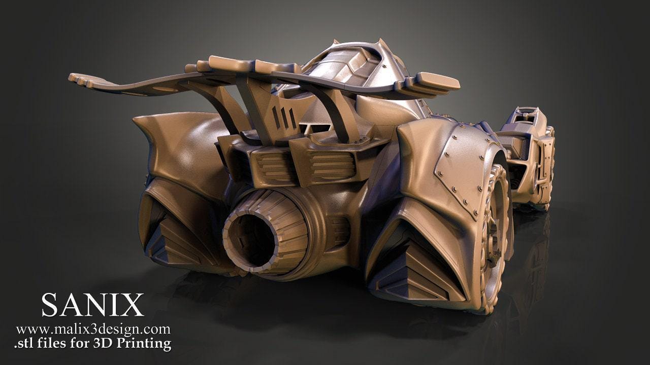 Batmobil 3D Print Collectible: Iconic Gotham City Vehicle Replica