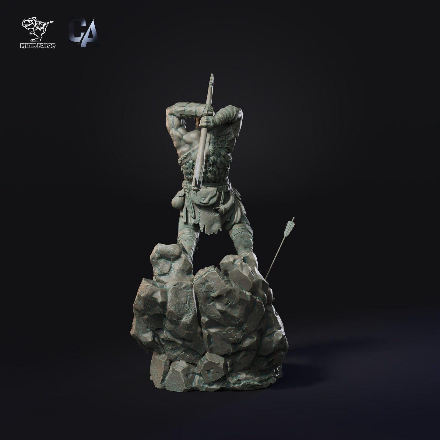 Unleash the God of War: Kratos 3D-Printed Collectible Figure – Masterpiece Gaming Statue
