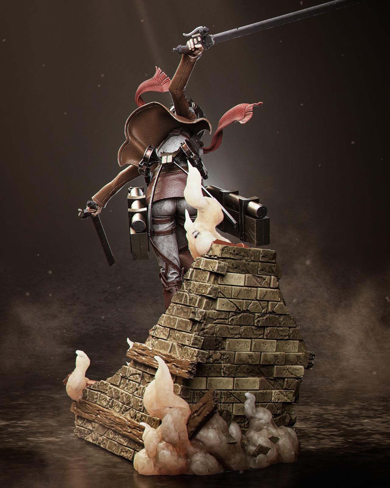 Attack on Titan Hero: Mikasa Collectible Statue – Highly Detailed Anime Figure for Fans