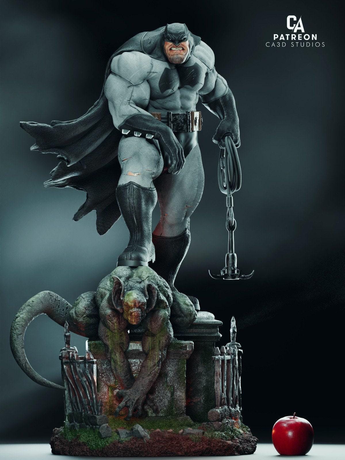 Batman Frank Miller 3D Printed Resin Statue: Iconic Dark Knight Returns Collectible – Premium DC Figure
