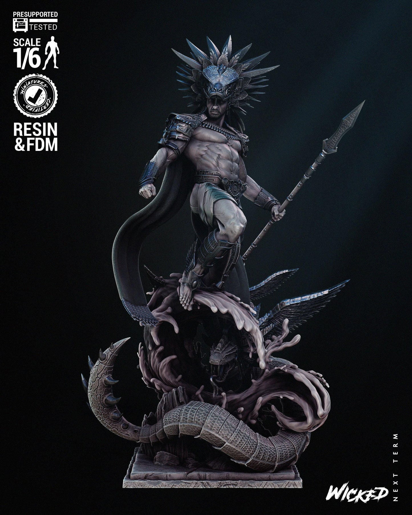 Namor 3D Printed Collectible Figure - Hand Painted or Unpainted Resin Marvel Statue