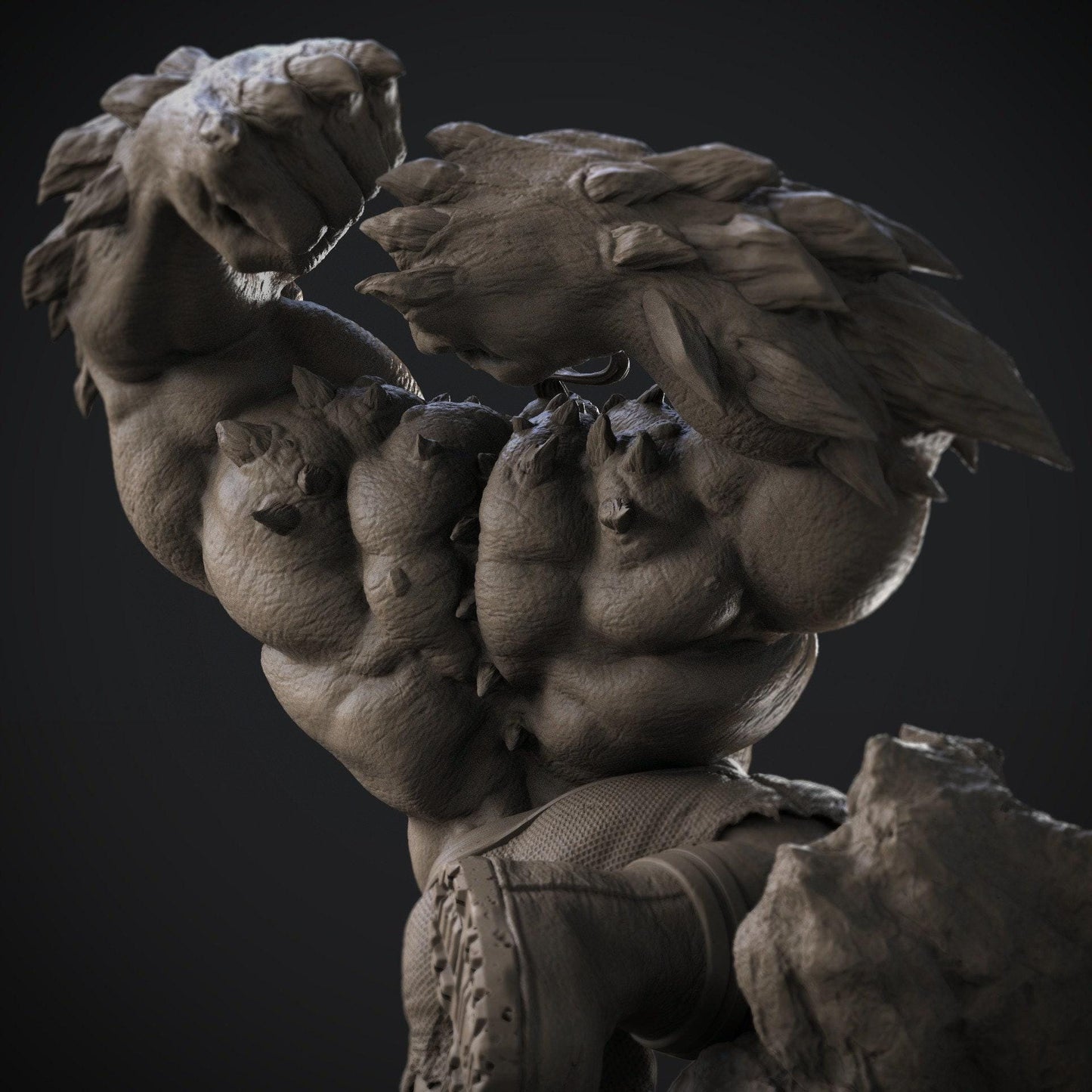 Doomsday Resin Statue – Hand-Painted Apex Predator Collectible