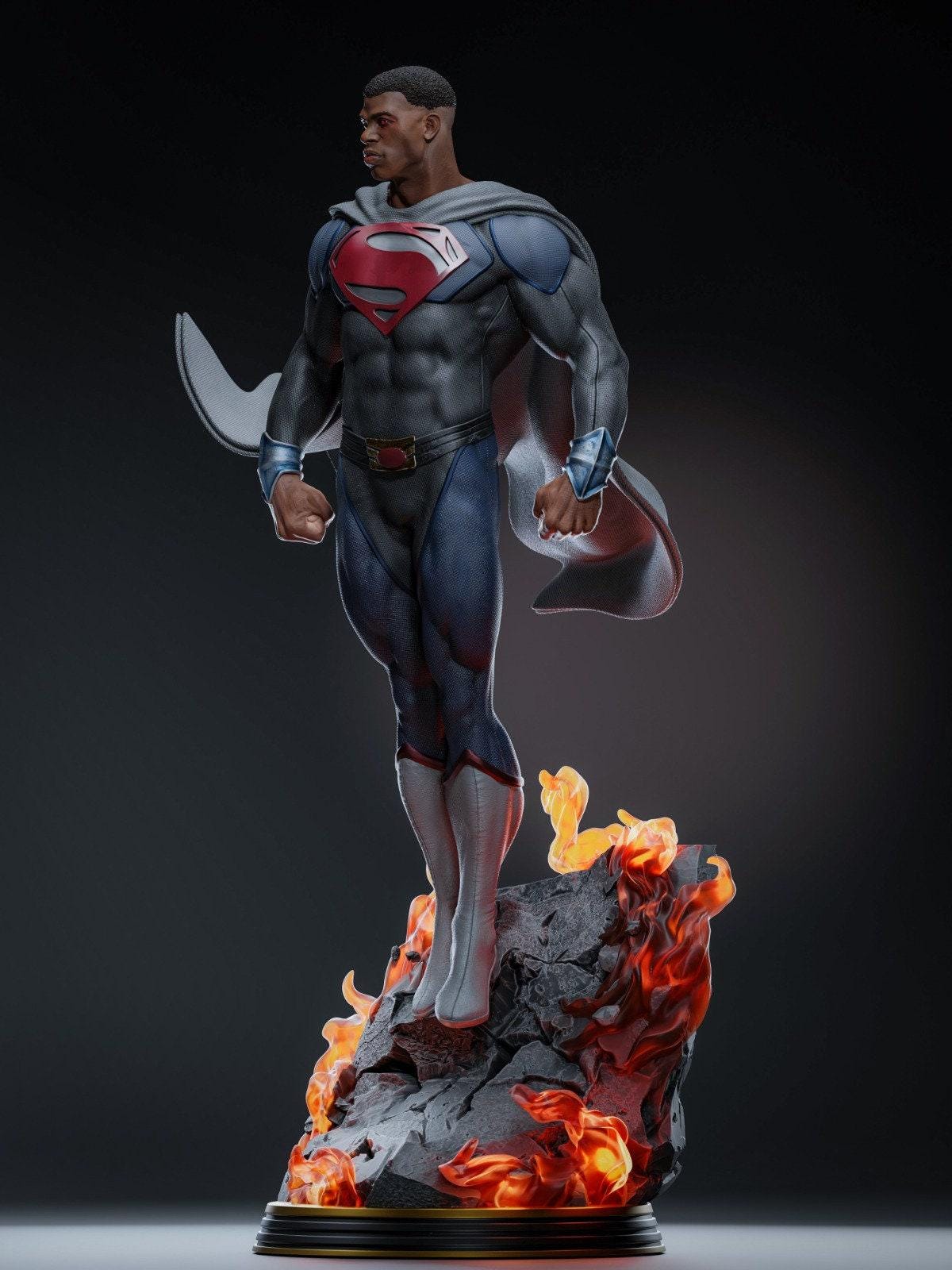 Epic General Zod 3D Printed Collectible Statue | Hand-Painted DC Comics Villain Figure for Superman Fans