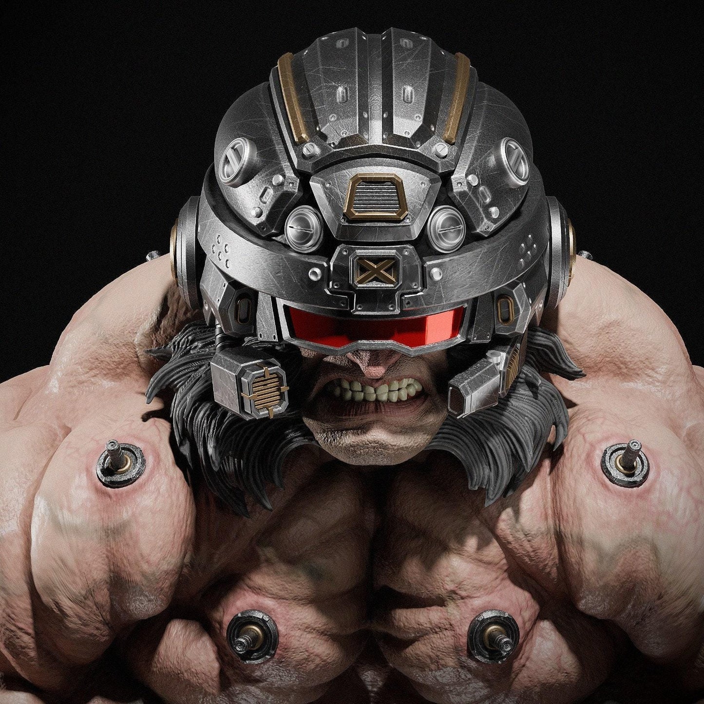 Detailed Wolverine Weapon X 3D Printed Miniature Statue: Classic Marvel X-Men Fan Art Collectible