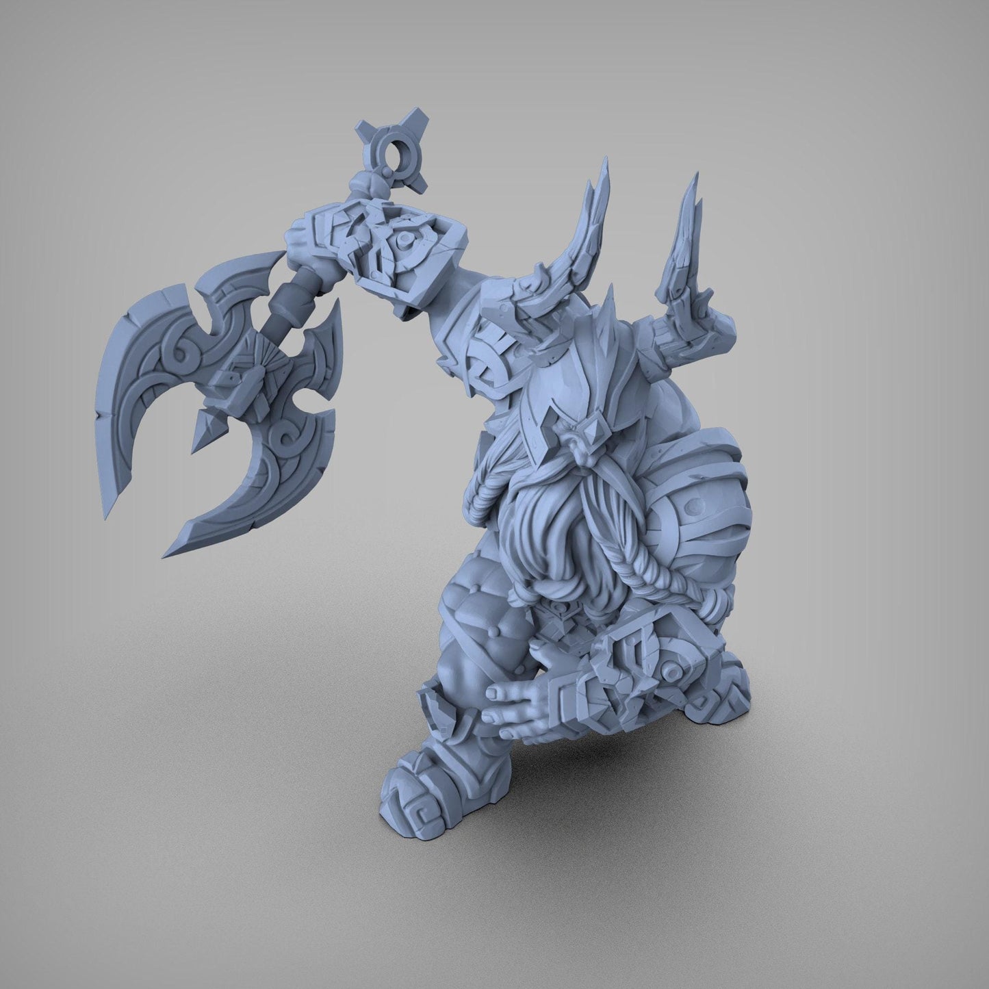 Dwarf Warrior Collectible Fanart Miniature DnD Pathfinder 35mm