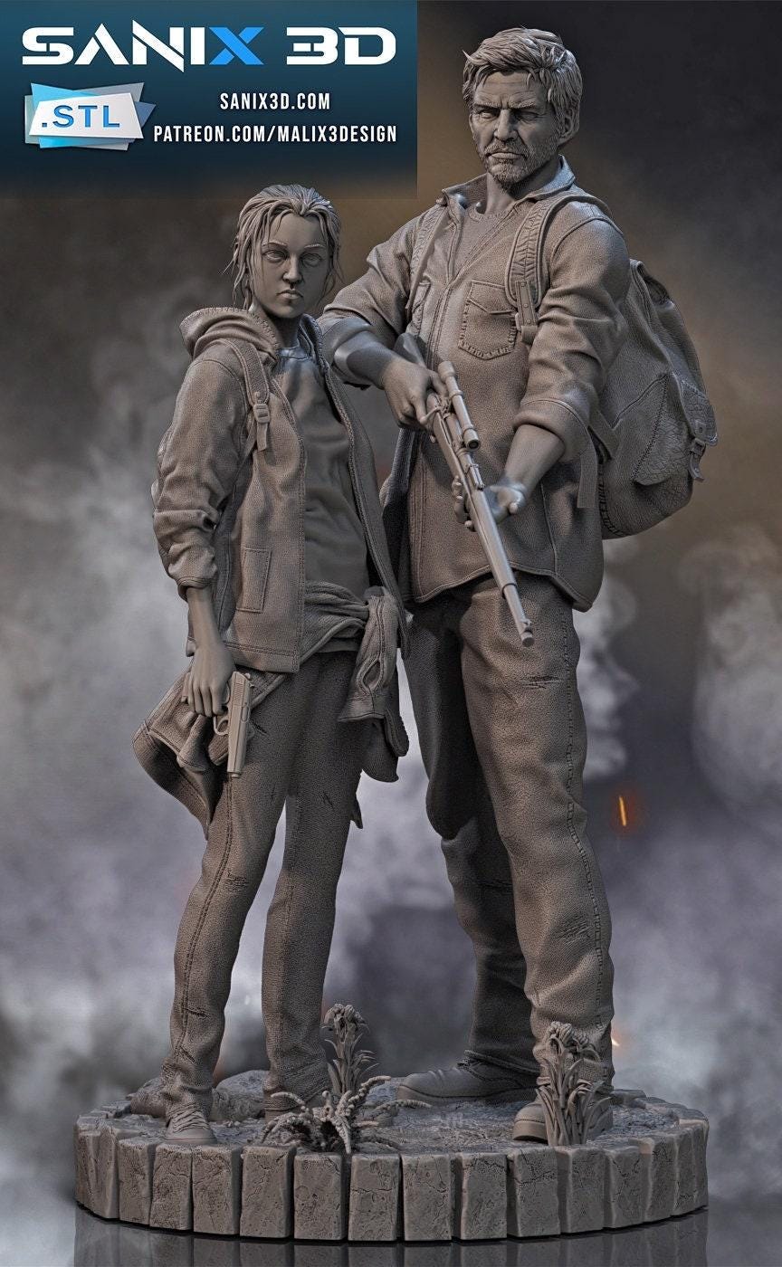Epic Joel & Ellie Collectible Statue: The Last of Us Premium Resin Figure – A Must-Have Gaming Art Piece