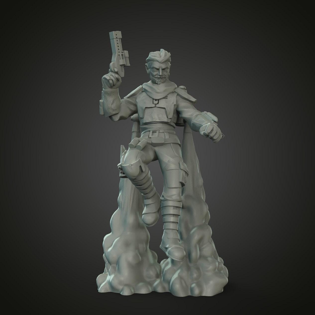Cobb Bounty Hunter Fanart 3D Print Collectible Resin Miniature Star War Statue Figure