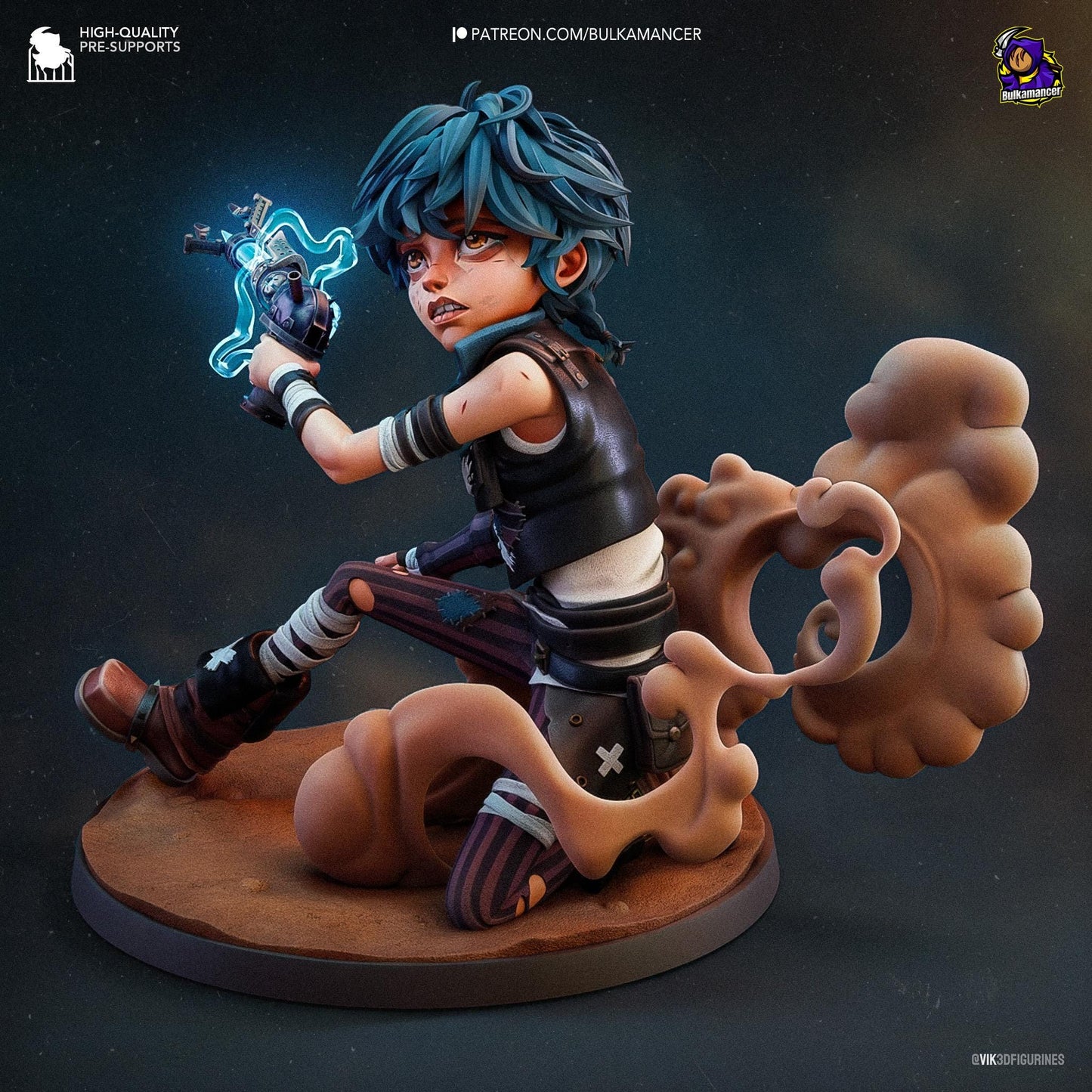 a figurine of a woman with a sword
