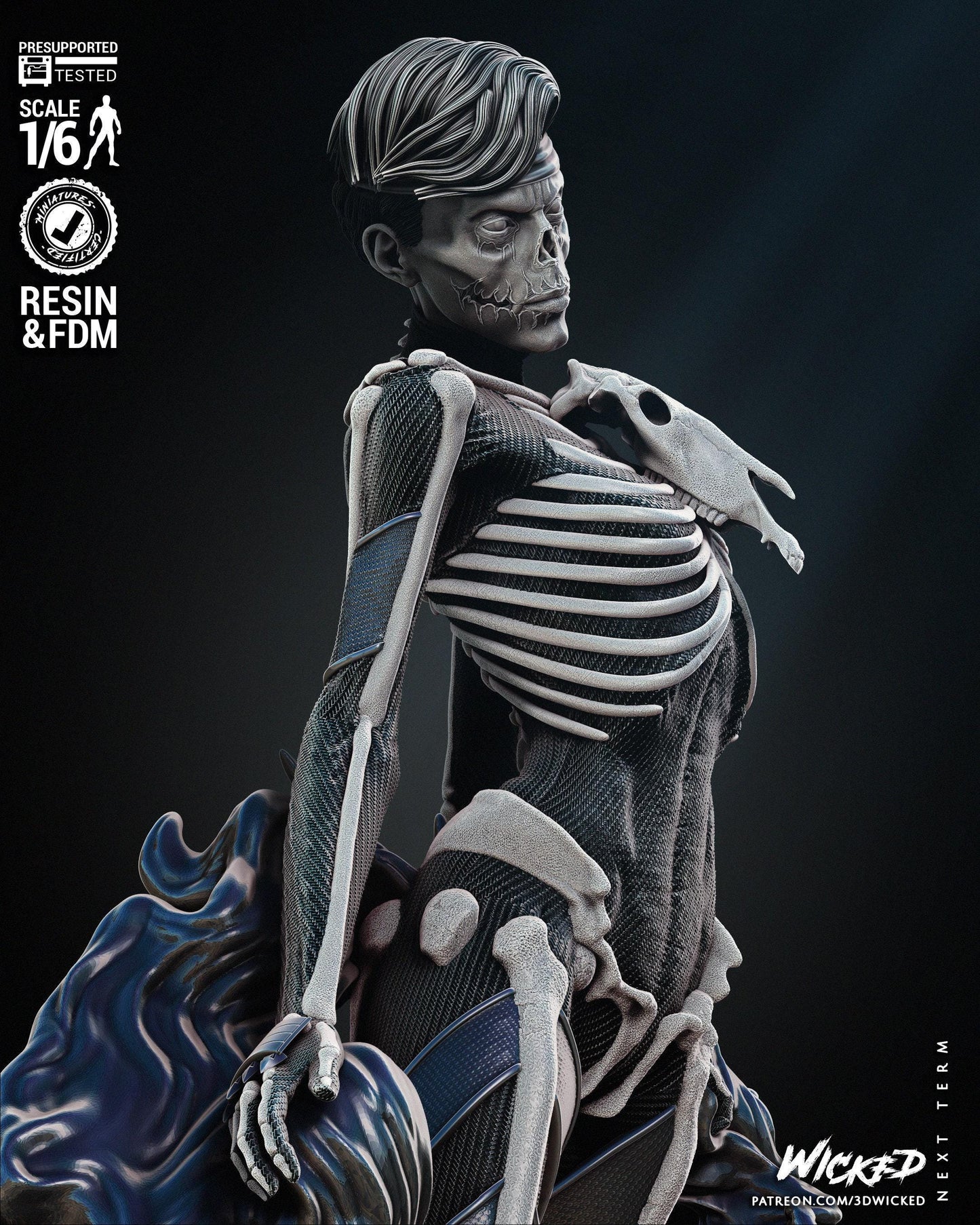 Famine Marvel 3D Print Collectible Figure - High-Quality Hand Painted or Unpainted Miniature