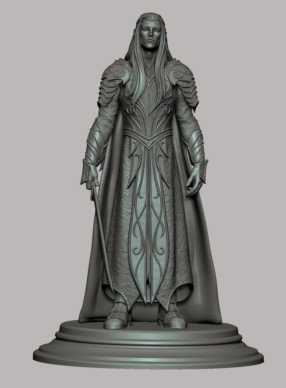 Thranduil 3D Printed Statue Collectible Figure | Hand Painted or Unpainted Elvish King from The Hobbit Series