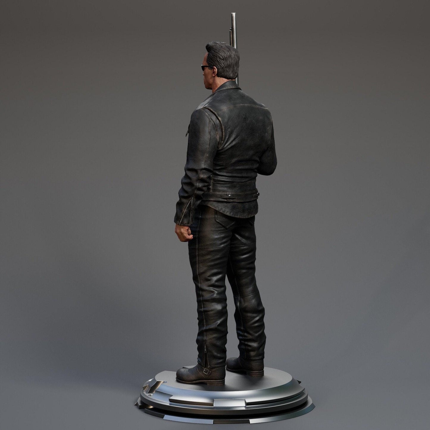 Authentic Terminator T-800 Endoskeleton 3D Printed Statue: Iconic Sci-Fi Movie Collectible Fan Art Figure