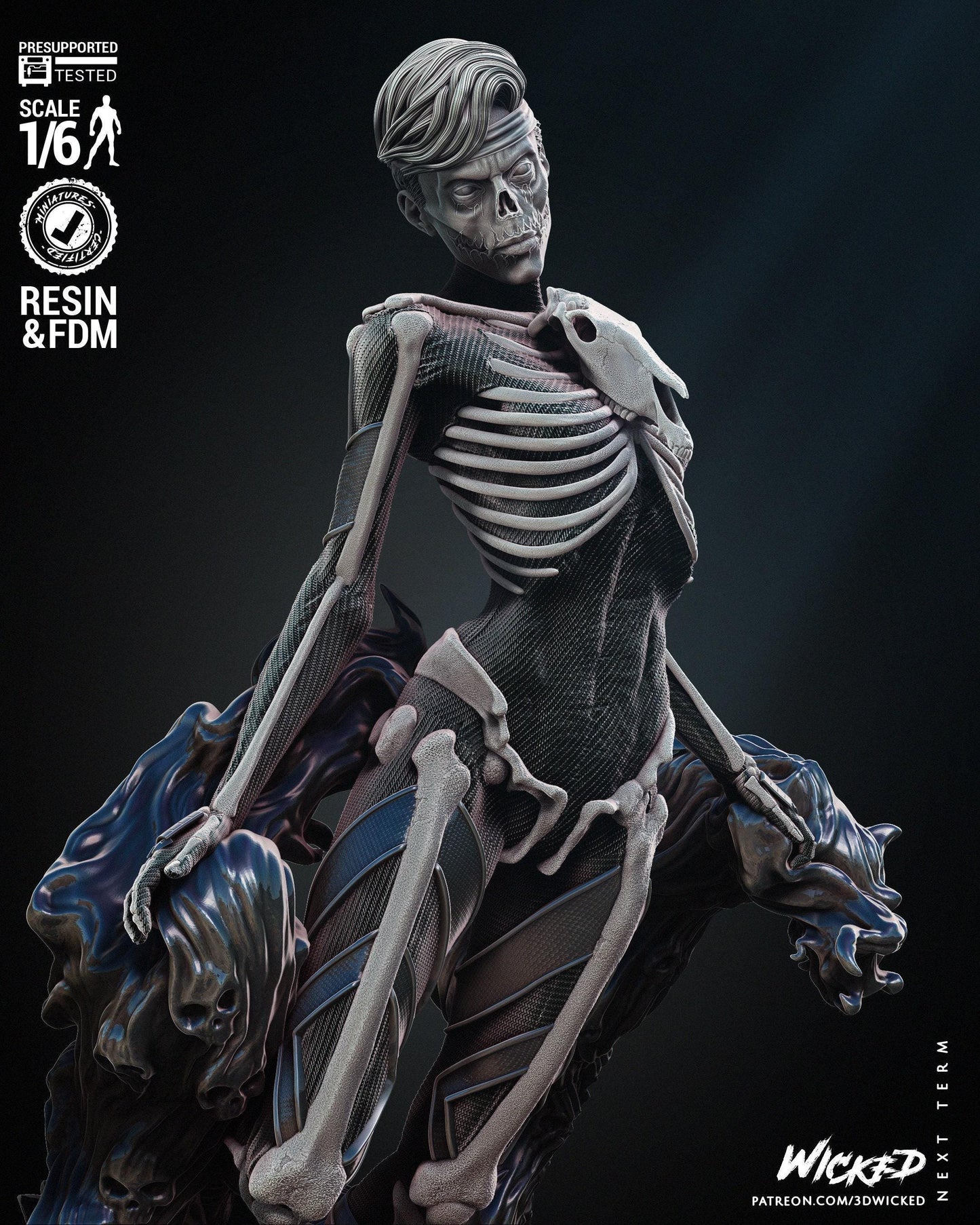 Famine Marvel 3D Print Collectible Figure - High-Quality Hand Painted or Unpainted Miniature