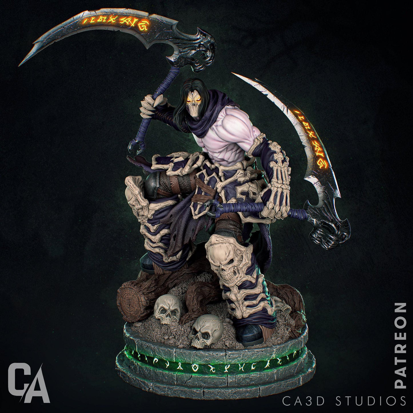 Death Darksiders 3D Printed Collectible Statue: Unleash the Horseman – Epic Gaming Figure for Fans