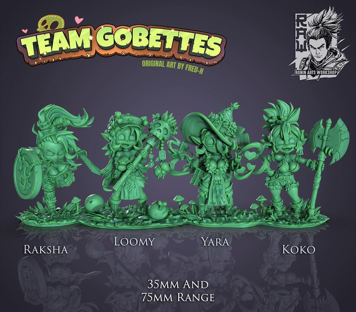 Goblin Miniatures 35mm Collectible Figurines for Dungeons & Dragons, Pathfinder, Tabletop Gaming Decor