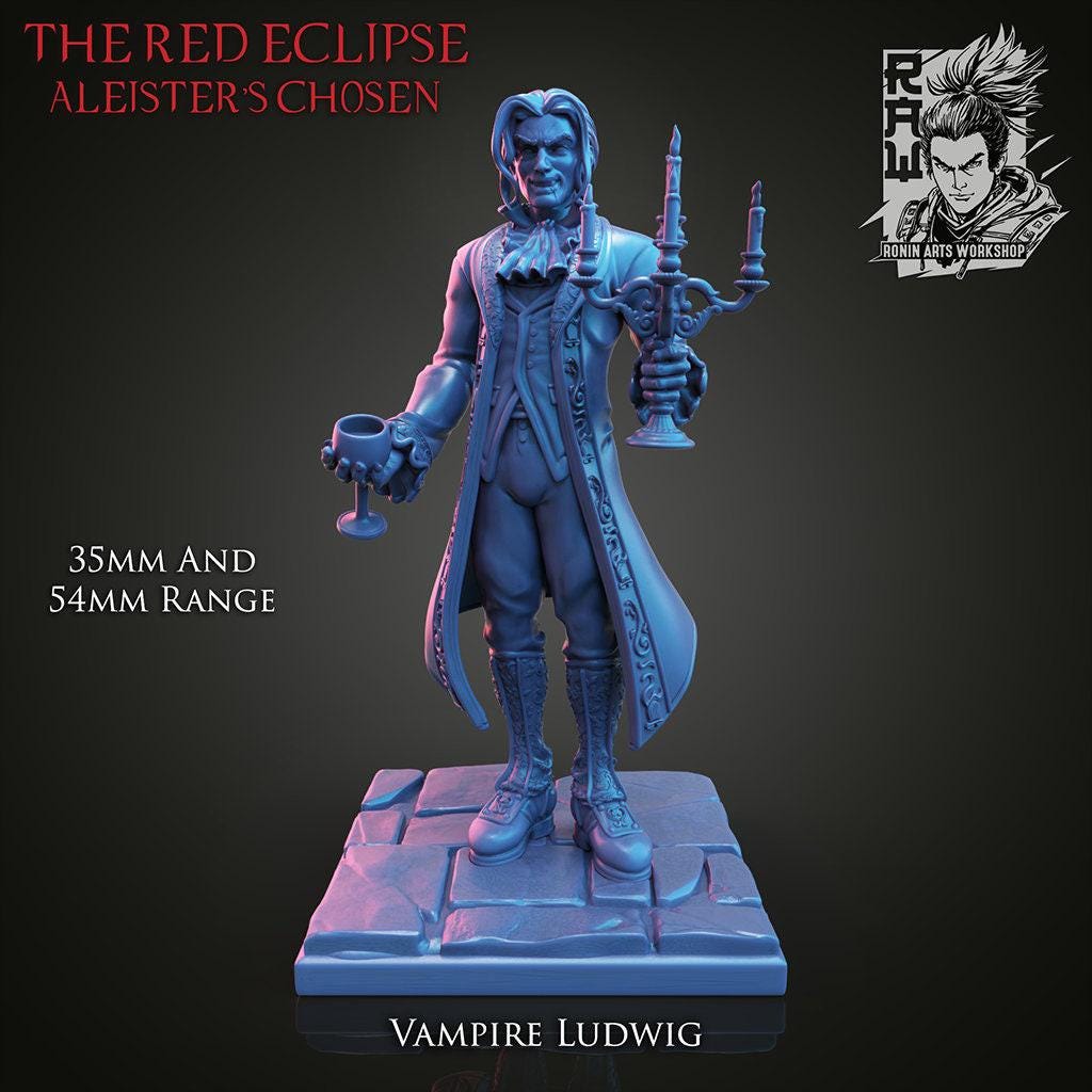 Vampire Lord Aleister and his Brides Iris Pin Up 3D Print Collectible Resin Statue Figure SFW NSFW
