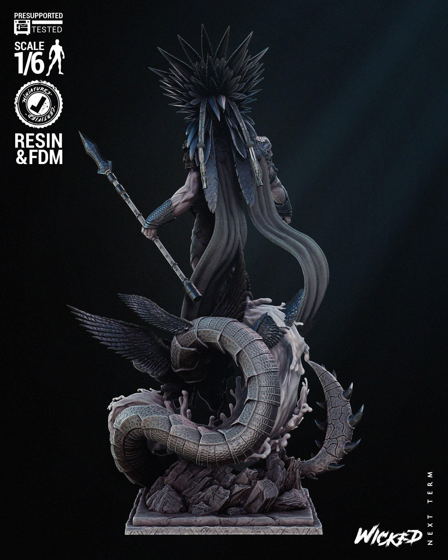 Namor 3D Printed Collectible Figure - Hand Painted or Unpainted Resin Marvel Statue