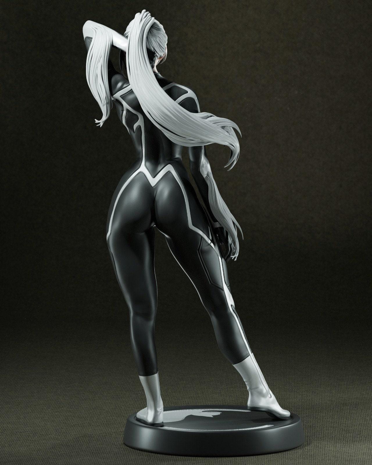 Black Cat 3d print Collectible Miniature statue figure gift idea for man woman painter nsfw