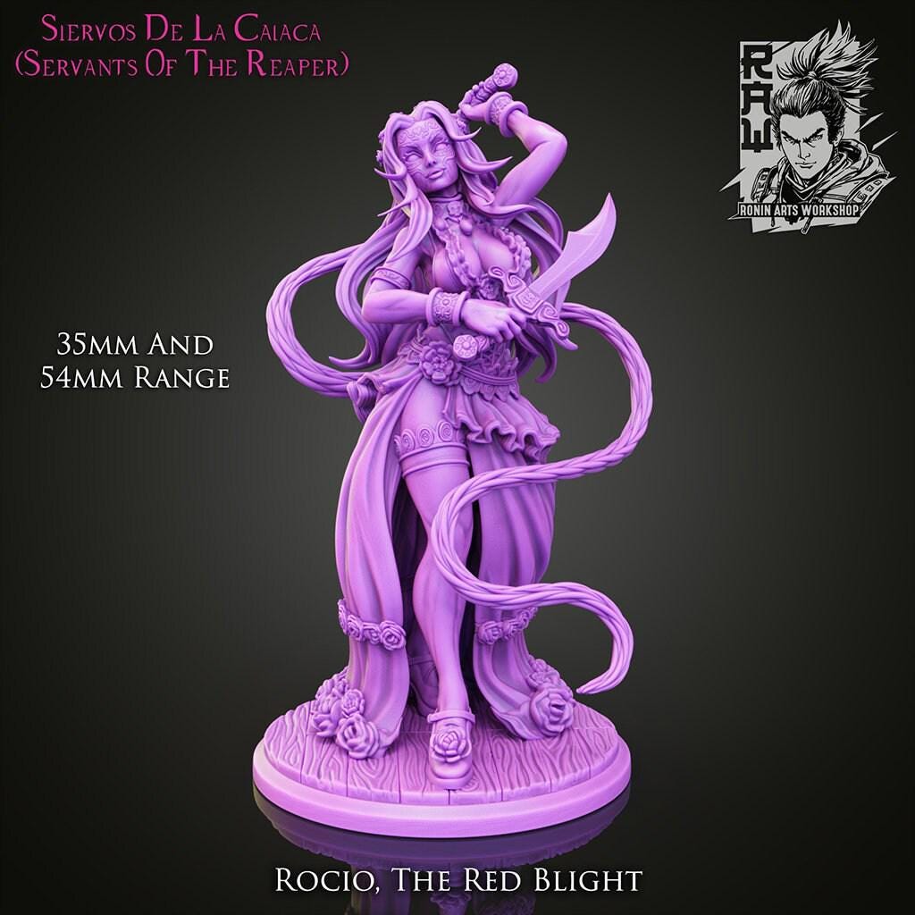 Servat of the Reaper 3d printed statue Collectible Miniature figure gift idea nsfw pin up unpainted 35 mm scale