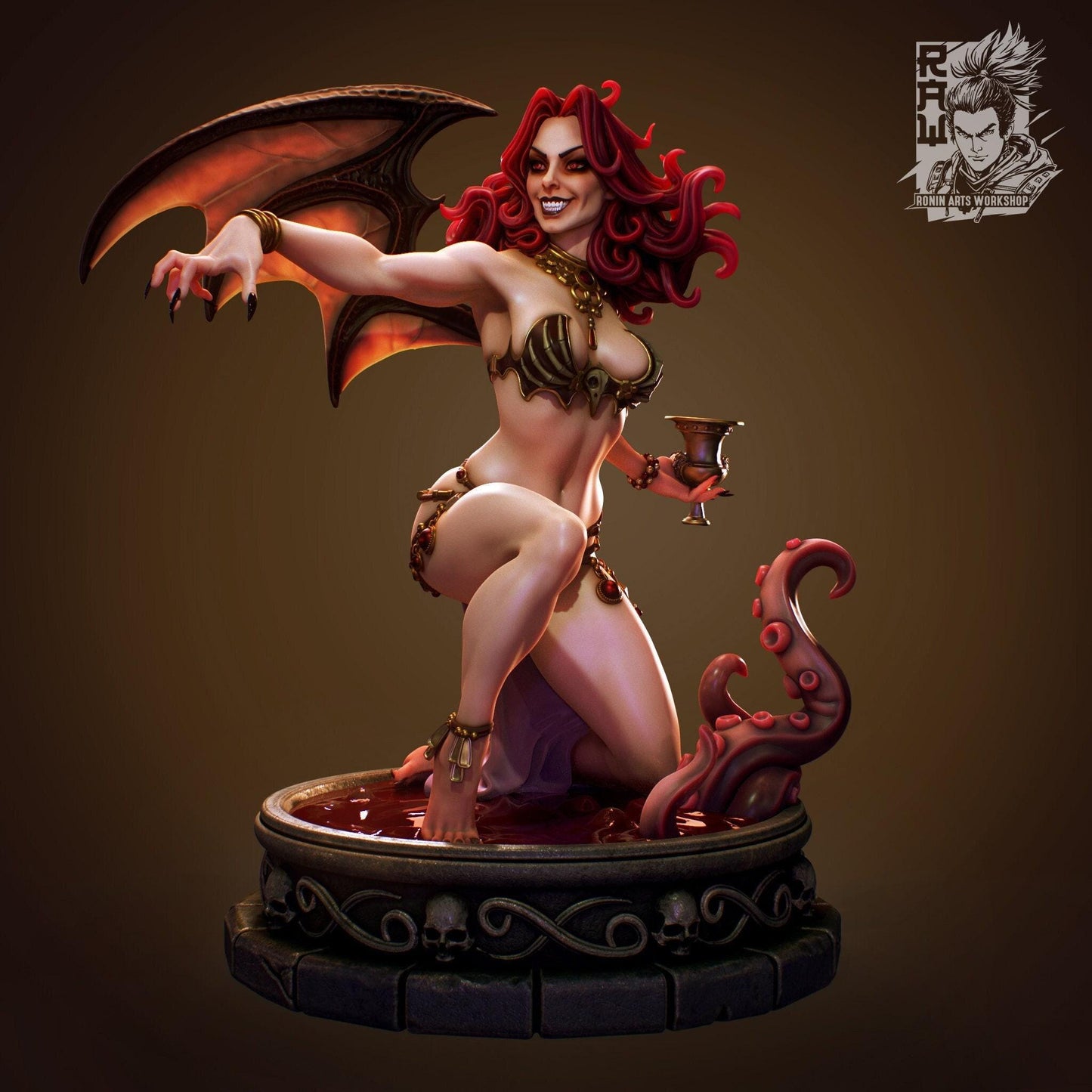 Succubus Cassandra, Dnd miniatures, Tabletop miniatures, 3d printed miniatures, Collectible figurines, Pathfinder, Dnd, dungeons and dragons