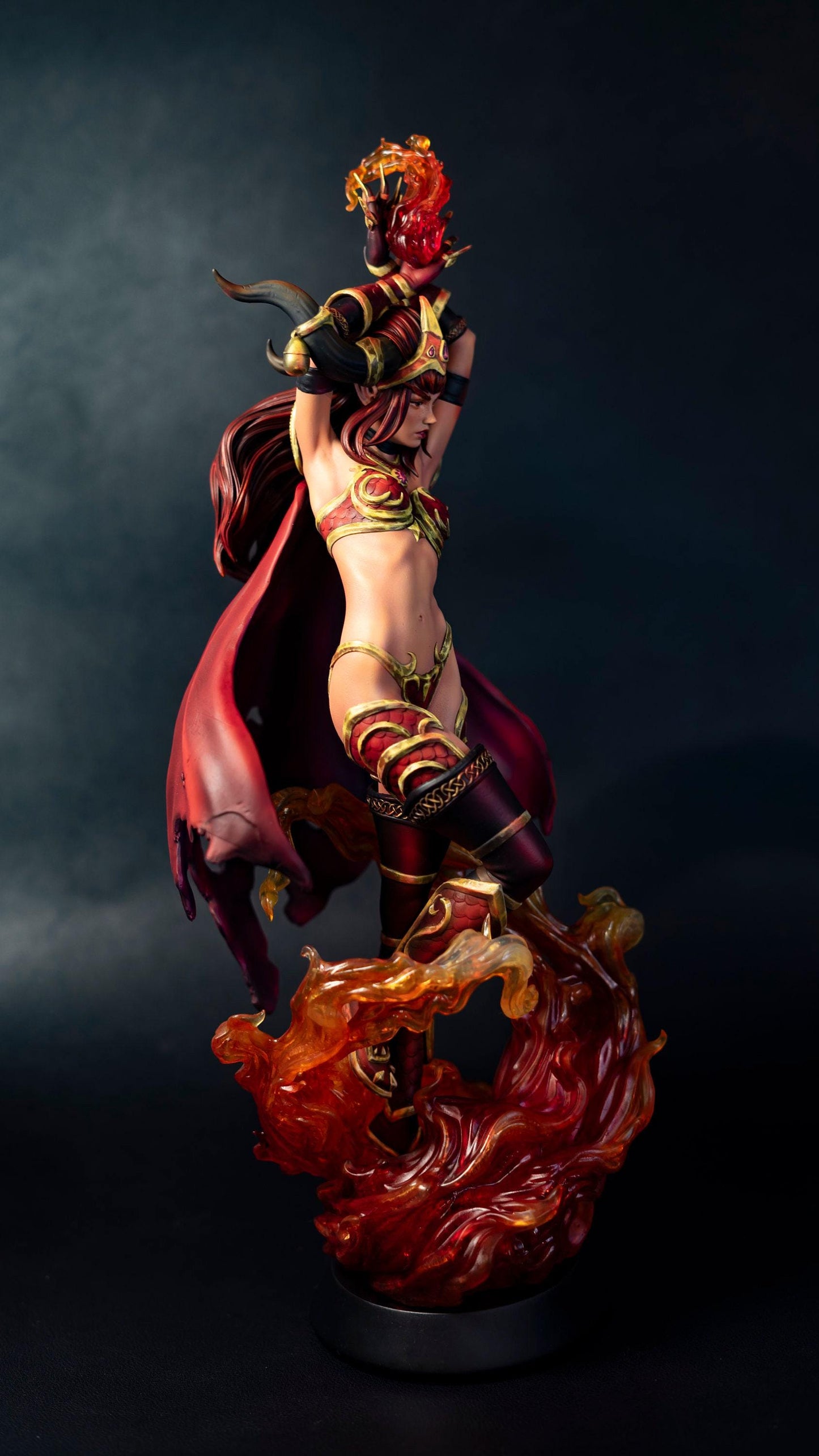 Alexstrasza 3D Printed Statue, Hand-Painted WoW Collectible Figure. Impressive Detail, Optional NSFW Version Available