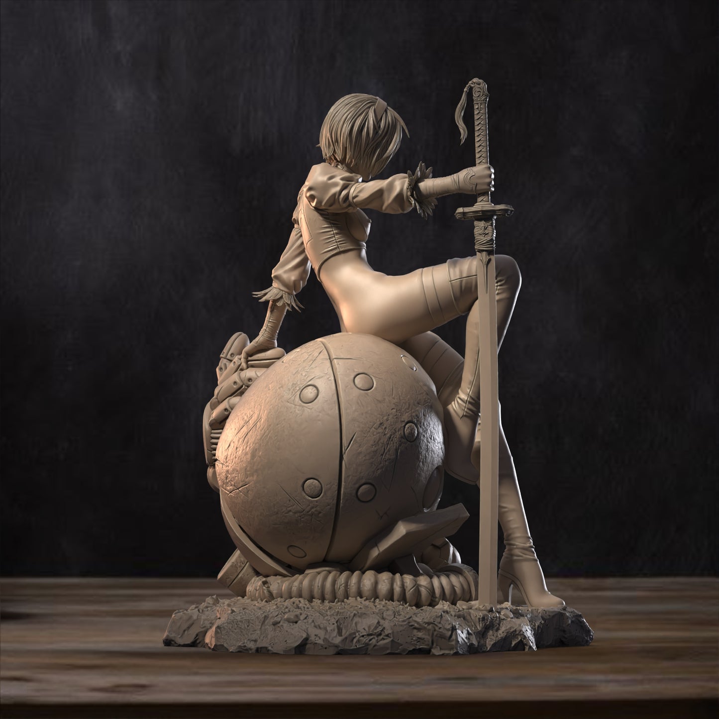 Immerse in Nier Automata: 2B Collectible Statue - Hand Painted or Unpainted Resin Kit with Optional NSFW