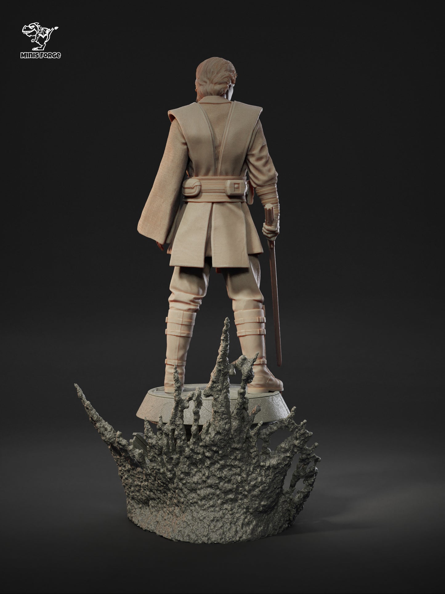 Anakin Skywalker - High-Detail 3D Printed Collectible Statue | Hand-Painted or Unpainted DIY Model Kit for Collectors