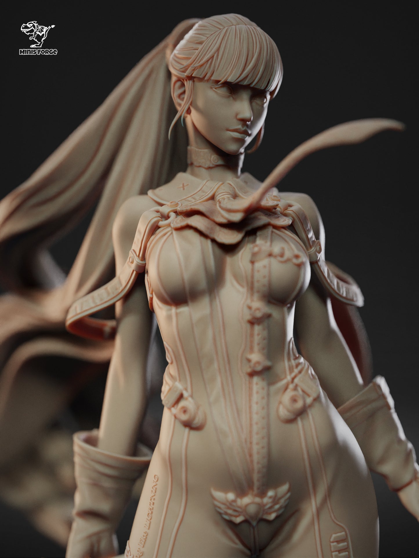 Eve Stellar Blade Inspired Statue - High Detail 3D Printed Figure | Hand-Painted or Unpainted Model Kit