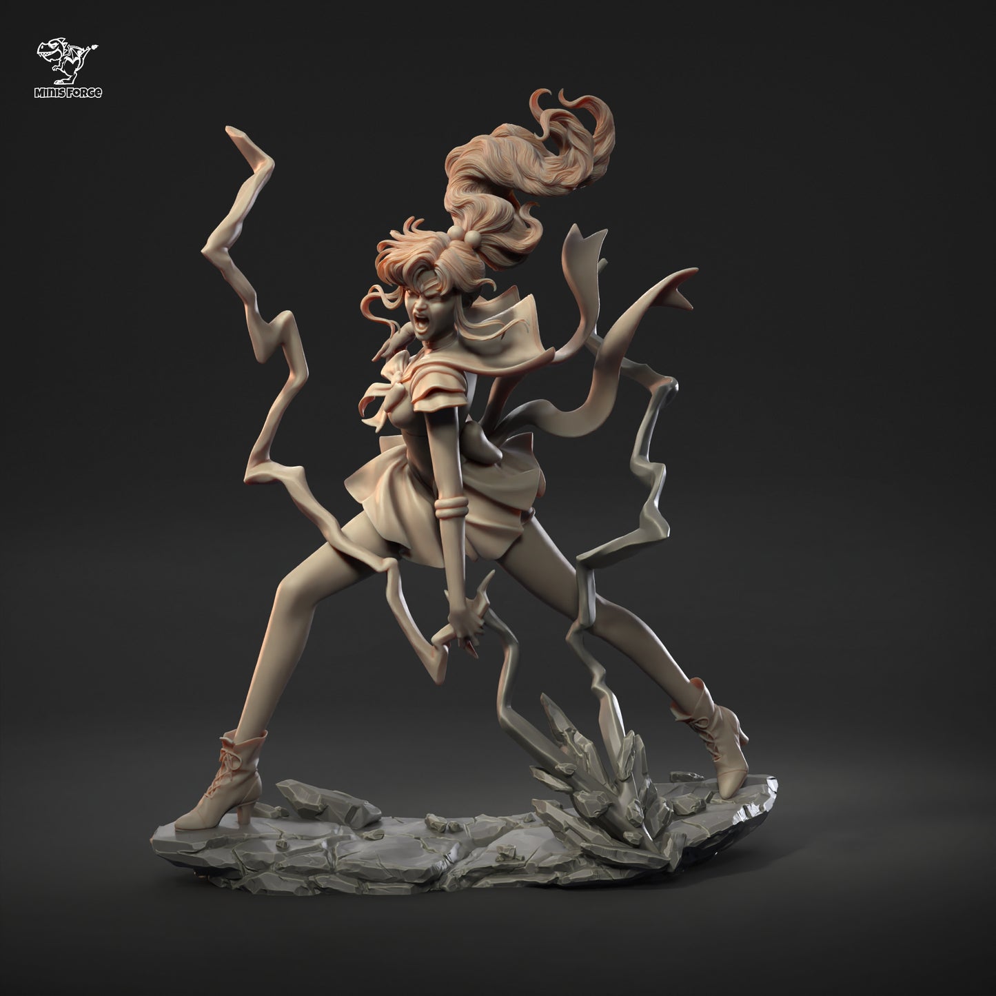Makoto Kino Sailor Jupiter 3D Printed Statue | Exquisite Anime Collectible Figure for Sailor Moon Fans