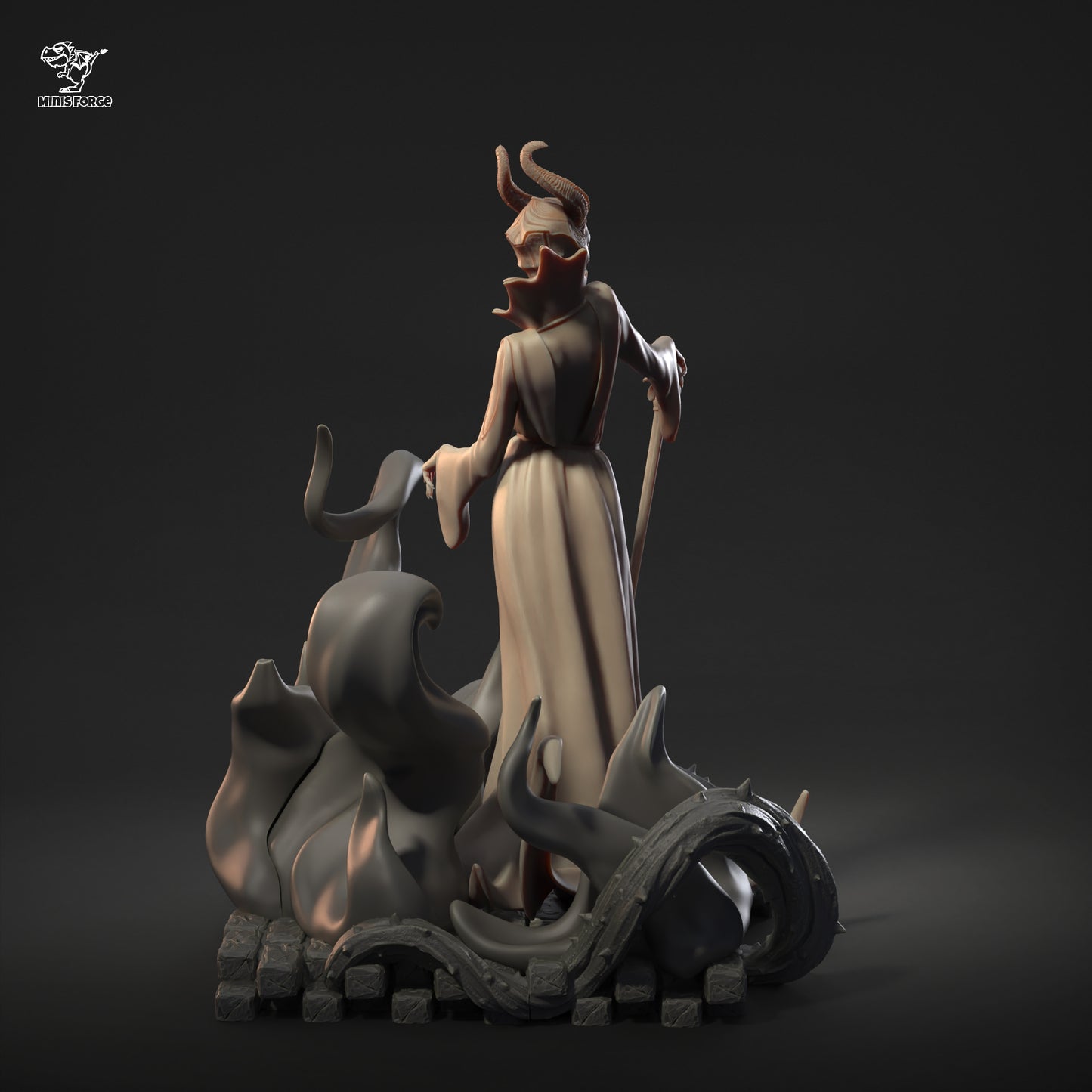 Maleficent Premium 3D Printed Collectible Statue - NSFW Fantasy Villain Figure with Detailed Resin Craftsmanship for Adult Collectors