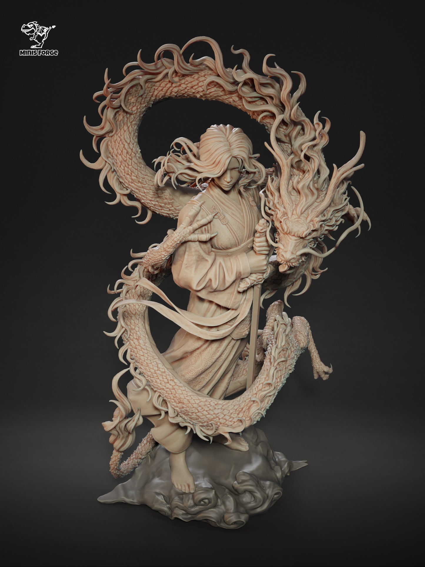 Hand-Painted Mulan 3D Printed Resin Figure - High-Quality Collectible Statue for Disney Fans