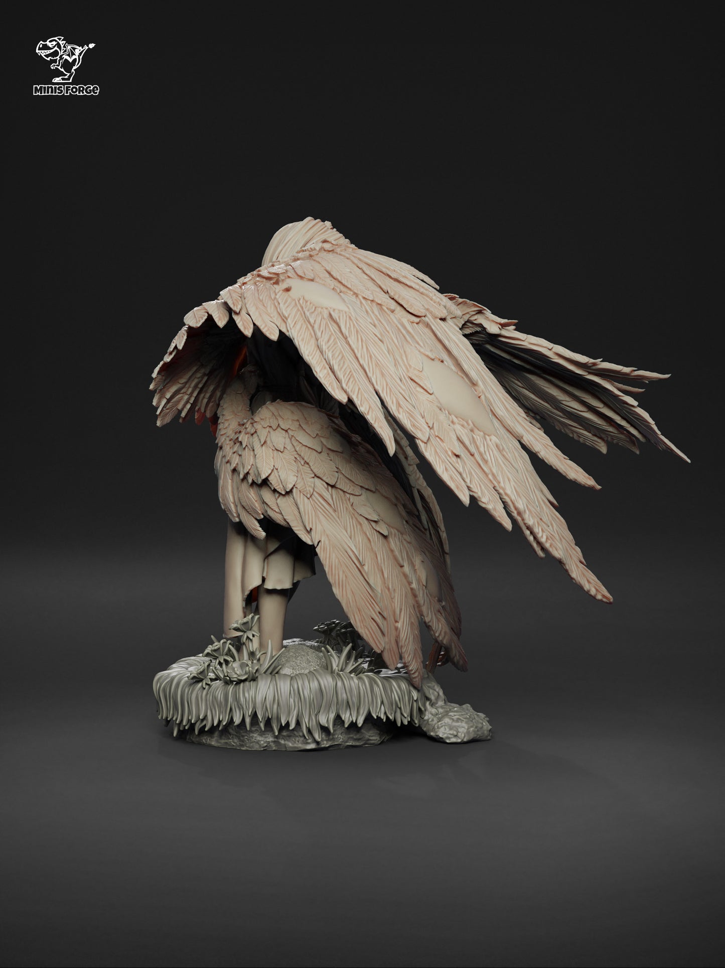 Seraphin 3D Printed Collectible Figure - Hand-Painted Statue from the Video Game - High-Quality Fan Art